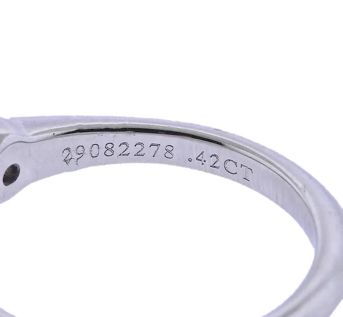 Tiffany Co Rings Tiffany Co 042ct F SI1 Diamond Platinum Engagement Ring