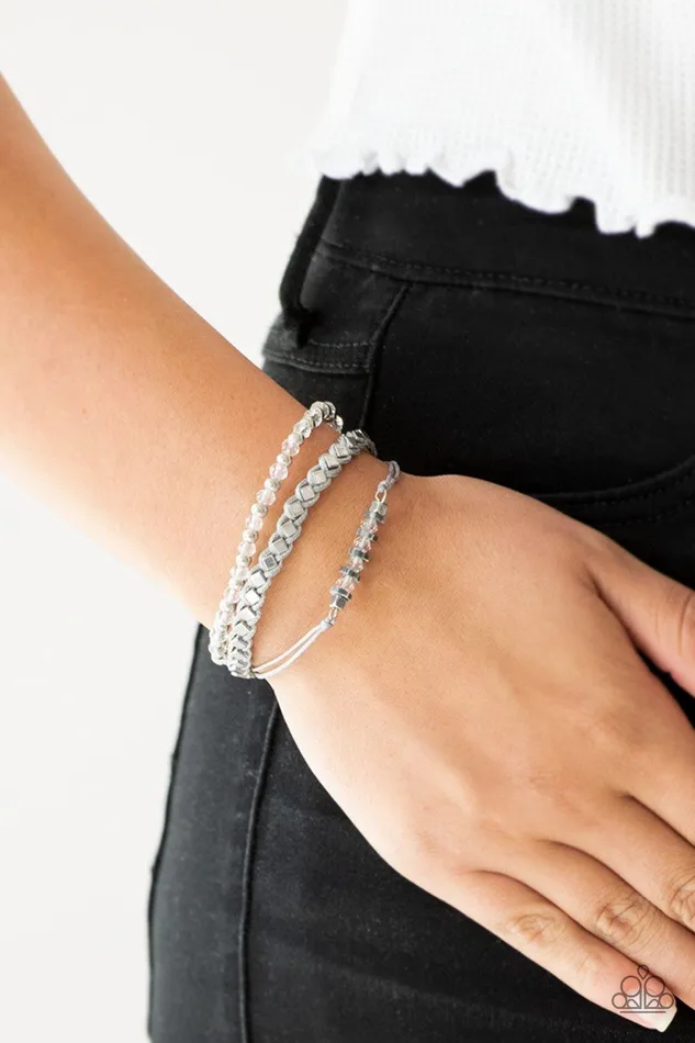 Ultra Modern White Urban Bracelet Jewelry by Bretta Paparazzi Accessories Bracelets Ultra Modern White Urban Bracelet Jewelry by Bretta Paparazzi Accessories Bracelets