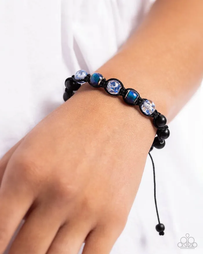WOOD You Mind Blue Bracelet Jewelry by Bretta Paparazzi Accessories Bracelets