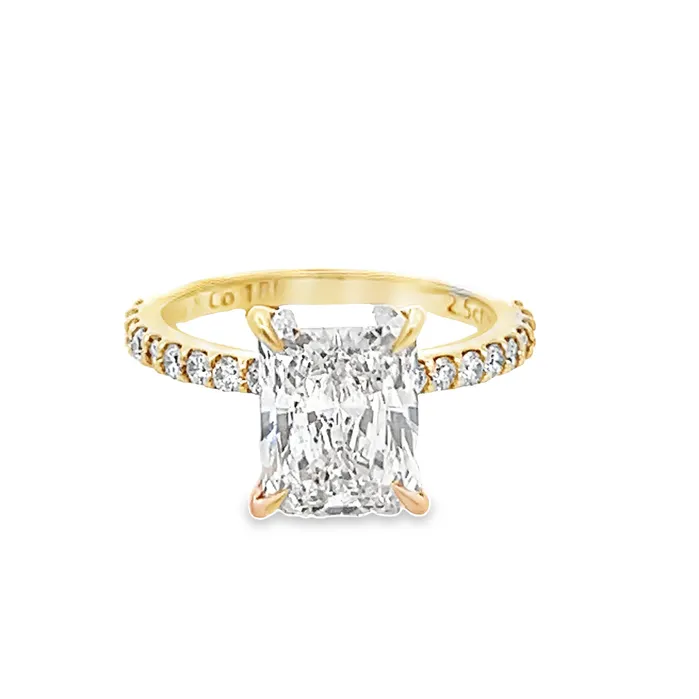 YaninaCo Jewelry Yellow Gold Engagement Setting Rings