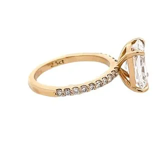 YaninaCo Jewelry Yellow Gold Engagement Setting Rings